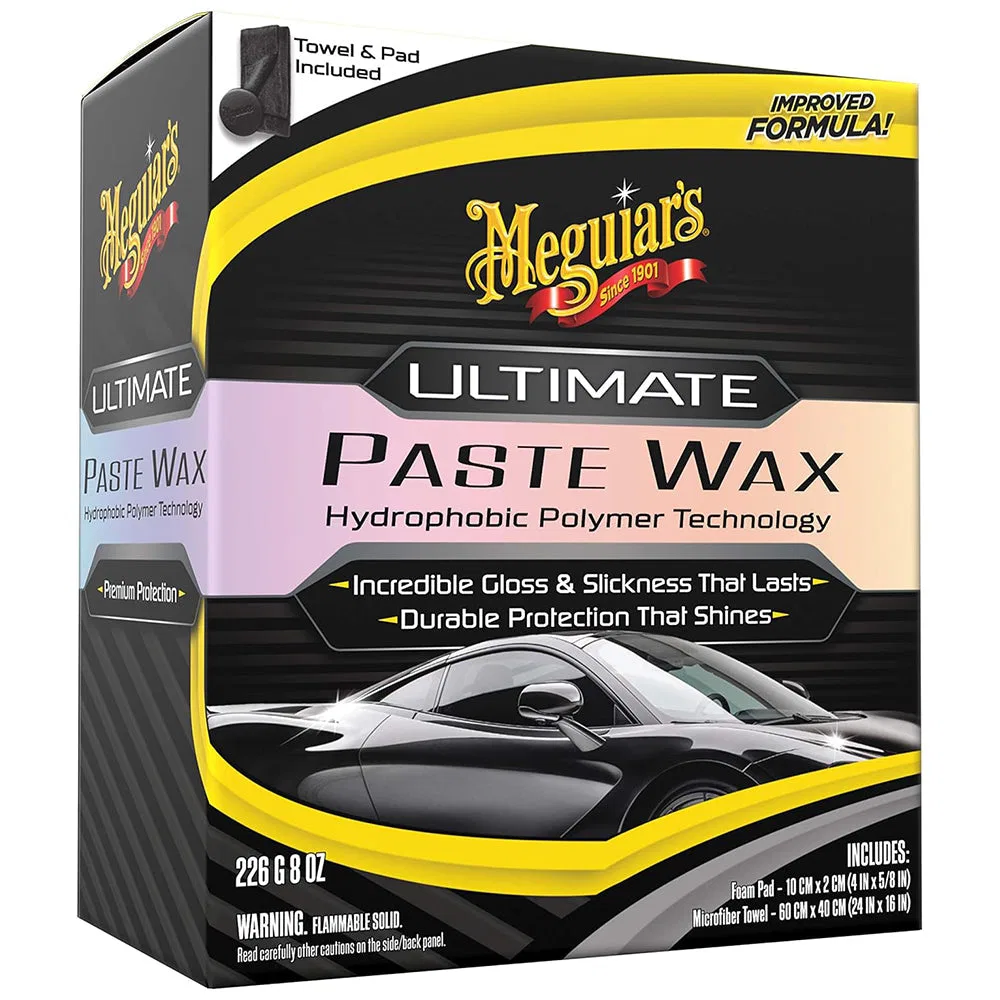 G210608 – MEGUIARS WAX Car Wax, Paste Synthetic Formula 8 Ounce Bottle